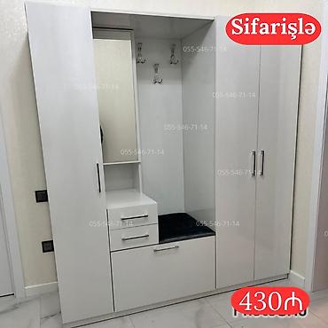 Dəhliz üçün funksional mebel dəsti – sifarişlə. Ağ rəngli, müasir lalafo.az -da Dəhliz üçün funksional mebel dəsti – sifarişlə. Ağ rəngli, müasir