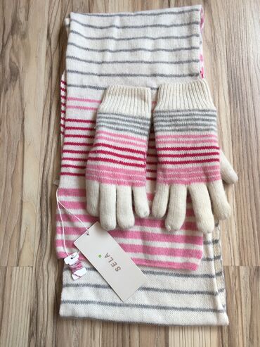 plashh sela: Шарф и перчатки зимние Натуральная шерсть SELA Торг возможен