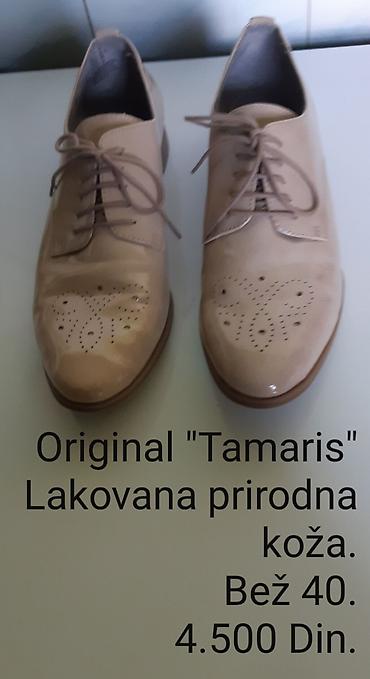 Oksfordice: Original Tamaris ženske oksford cipele - Materijal: prirodna lakovana — 4