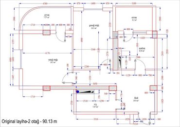 Yeni tikili: 2 otaqlı, Yeni tikili, m. Həzi Aslanov, 90 kv. m — 9