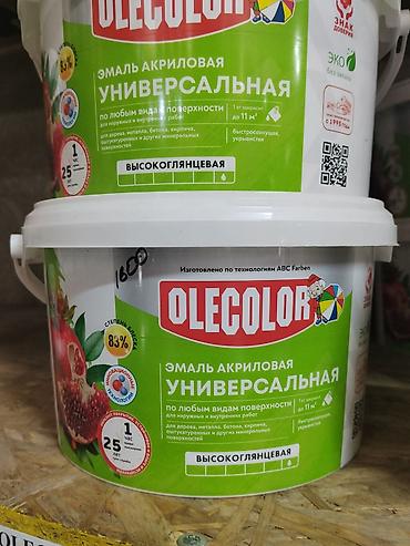 Эмаль акриловая универсальная OLECOLOR, высокоглянцевая. - lalafo.kg да Эмаль акриловая универсальная OLECOLOR, высокоглянцевая. -