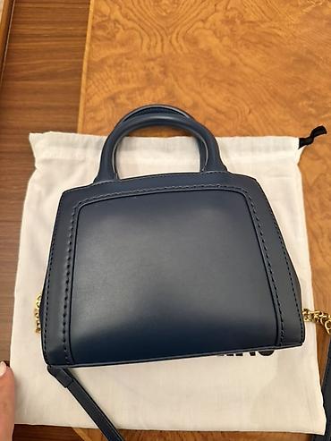 Çantalar: Original Love Moschino çanta - Rəng: tünd mavi - Material: hamar — 3