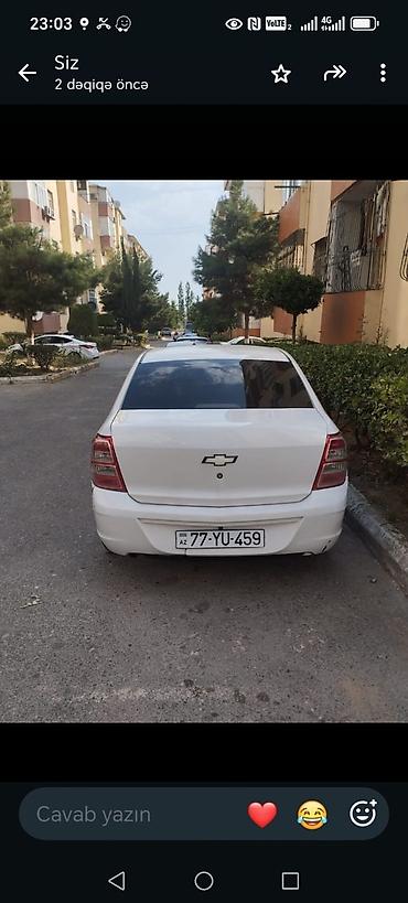 Chevrolet: Chevrolet Cobalt sedan - Kuzov: ağ rəng, 4 qapı, yüngül lehimli — 2