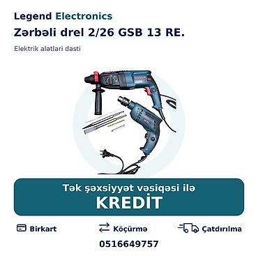 drel laqunda: Elan başlığı: Zərbəli drel 2/26 GSB 13 RE Elan mətni: Zərbəli drel — 1