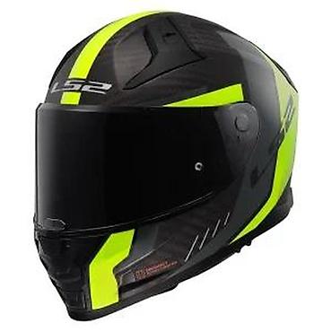 capriolo speedster: LS2 integralna moto kaciga u crnoj boji sa detaljima u neonsko žutoj — 6