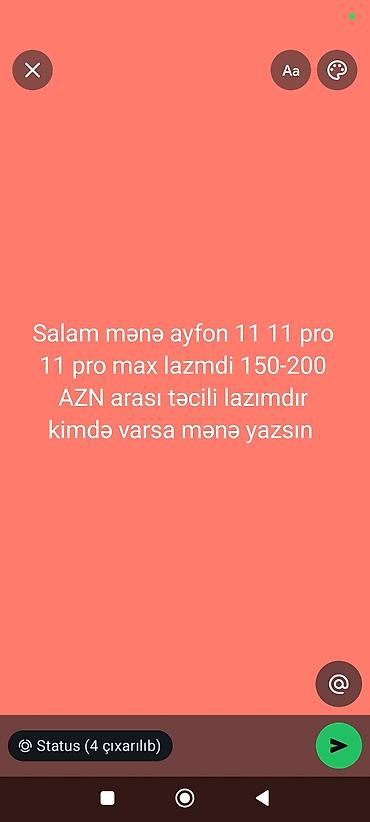 ipad apple: IPhone 11, 256 GB, Black Titanium, Zəmanət, Kredit, Qırıq — 1