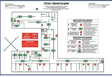 аварийный знак: Изготовление и разработка планов эвакуации при пожаре - Полный цикл — 6