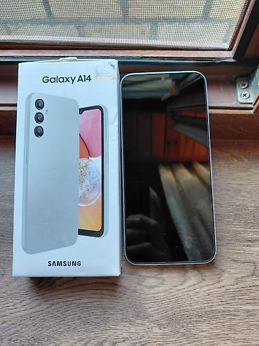 Mobil telefon və aksesuarlar: Samsung Galaxy A14, 64 GB, rəng - Boz, Zəmanət, Sensor, Barmaq izi — 1