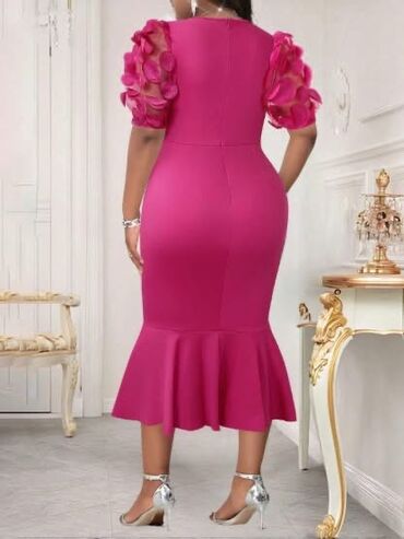 Haljine: 🌟Elegantna midi haljina sa efekt rukavima ✅Vise boja Cena 3700 din Vel na lalafo.rs — 13 Haljine: 🌟Elegantna midi haljina sa efekt rukavima ✅Vise boja Cena 3700 din Vel — 13