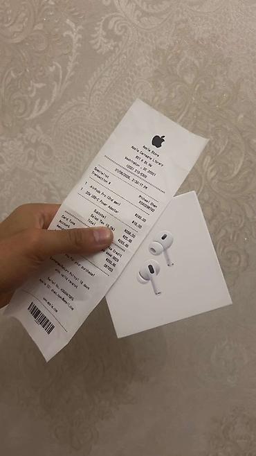 airpods iphone: Yeni Simsiz (Bluetooth) Qulaqcıqlar, Apple, rəng - Ağ — 1