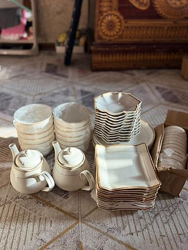 dish sets: Комплект посуды,качественнаявсё по 12 шт и 2 чайника — 1