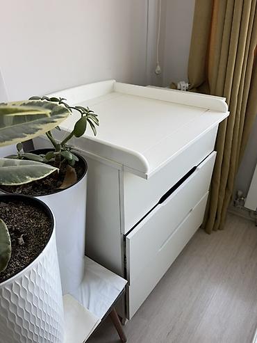 dressing table: Комод с пеленальным столиком, белый Идеальное решение “2 в 1” — 1