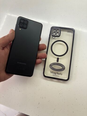 samdung: Samsung Galaxy A12, 64 GB, rəng - Qara, Barmaq izi