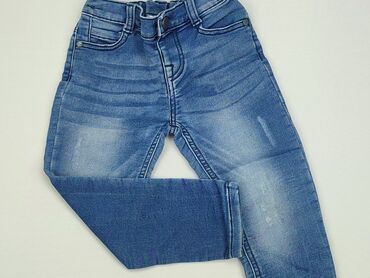 Jeansowe: Spodnie jeansowe, F&F, 3-4 lat, 98/104, stan - Dobry