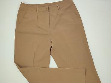beżowy: Spodnie materiałowe damskie, rozmiar 3XL — 1