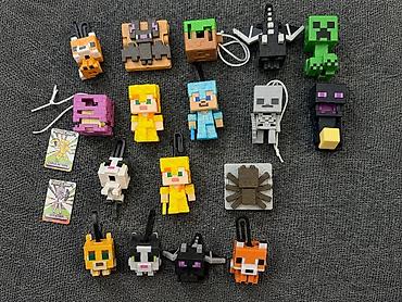 oyun rul seti: Minecraft mövzulu asqı/figurlar toplusu. - Piksel üslubunda mini — 1