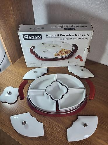 cərəzlik: DUYGU Kapaklı Porselen Kahvaltı və Çərəzlik Dəsti – 10 Parça - Model — 2