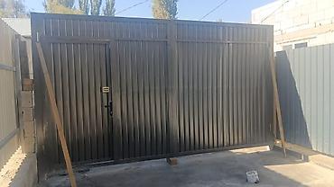 умные ворота: Кованые металлические ворота с калиткой - Конструкция: двустворчатые — 10