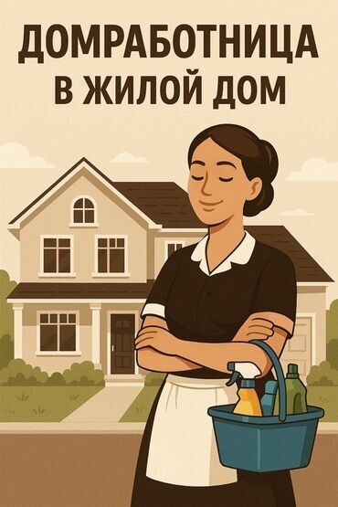 ищу работу на охрану: Требуется дом работница . По уборке дома . Ответственная