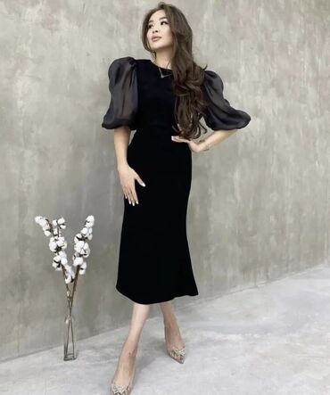 вечернее платье турецкая: M (EU 38), цвет - Черный