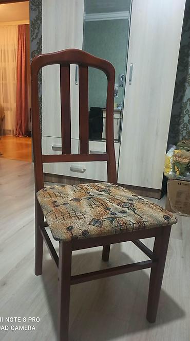 dərs stul: Taxta karkaslı nahar/mətbəx stulu 80Azn-6 Ədəddi - Material: bərk — 1