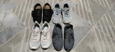 Кроссовки и спортивная обувь: Оптом 4 пар обуви, кроссовки и итальянские туфли оригинал. Размер — 1
