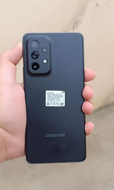 samsung n500: Samsung Galaxy A53, 128 GB, rəng - Qara, Barmaq izi, Face ID