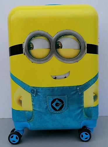 Rančevi, torbe i koferi: Dečji kofer na točkiće – Minions dizajn - Tvrda školjka sa sjajnom — 7