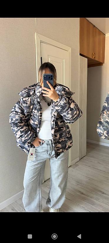 stussy micro ripstop down parka: Пуховик, Короткая модель, Китай, С капюшоном, Стандарт — 1