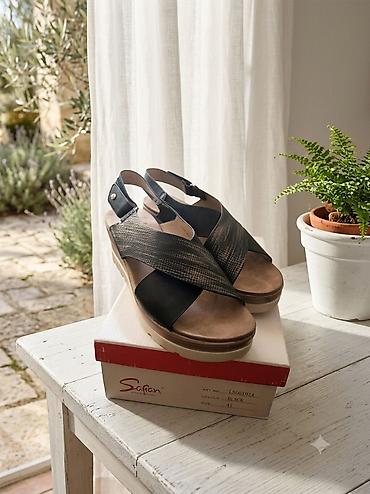papuce sa plutom: Ženske sandale Saffan – model LS0G1024 - Boja: Black - Veličina: 41 - — 1
