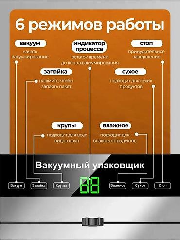 швейный цех с оборудованием: Вакуумный упаковщик для дома и кухни - Автоматический и ручной режимы — 5