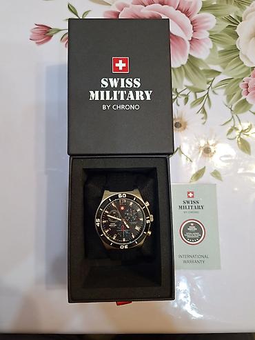 часы м4: Классические часы часы, Swiss Military, Титан, Швейцария, Водонепроницаемые, Секундомер, Оригинал, Мужские, Новый — 2