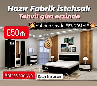 Yataq otağı dəstləri: Yataq desti rəng seçimi var — 1
