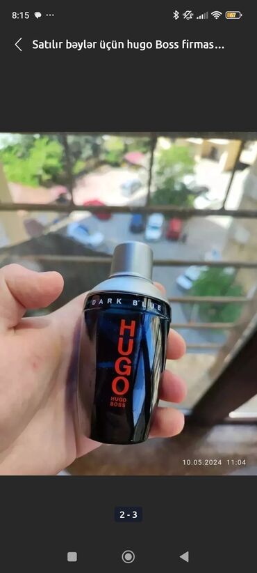 Ətriyyat: Satilir hugo boss firmasinin parfumu 75 ml alinib duty free