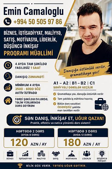 Biznes, iqtisadiyyat, maliyyə, satış, motivasiya, liderlik və düşüncə