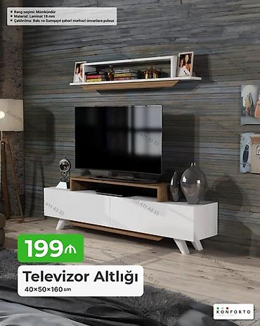 divarda kitab refleri: Televizor altlığı – müasir dizayn Ölçü: 40×50×160 sm Material — 1