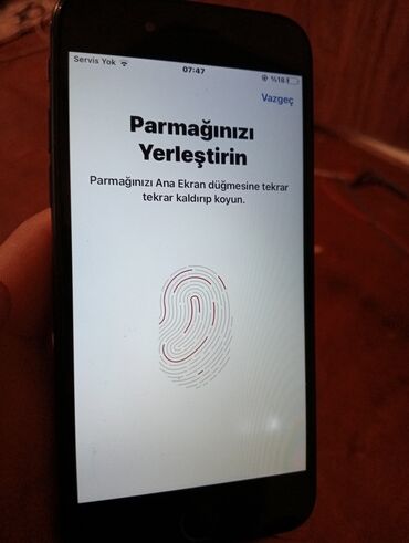 işlənmiş telefon alıram: IPhone 7, 32 GB, Black Titanium, Barmaq izi