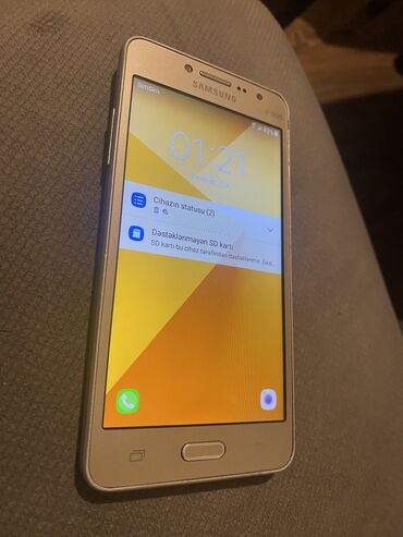 az islenmis telefonlar: Samsung Galaxy J2 Prime, 8 GB, rəng - Qəhvəyi, Düyməli