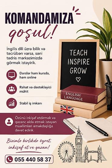 bagcada is: Müəllim tələb olunur, Xarici dillər — 1
