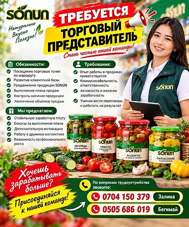 Торговые агенты: **Вакансия: Торговый представитель** В команду требуется активный и — 2