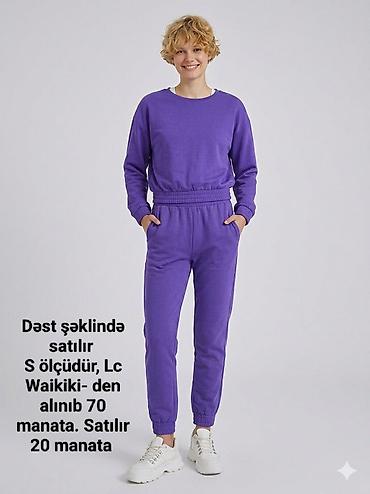lc wikiki: LC Waikiki dəsti – bənövşəyi rəngdə rahat sport geyim. - Ölçü: S - — 1