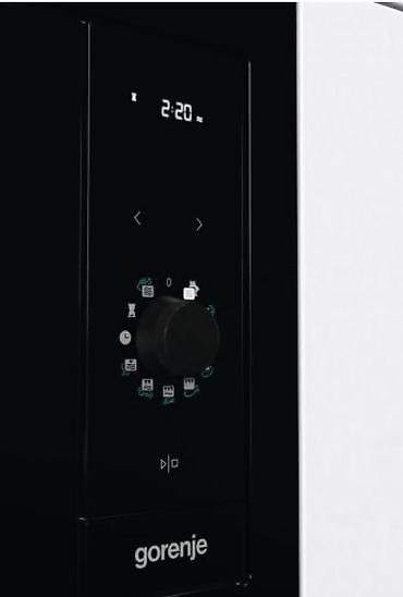 микроволновая печь: Микроволновка Gorenje, Встраиваемая, С микроволнами, цвет - Черный, Новый — 2