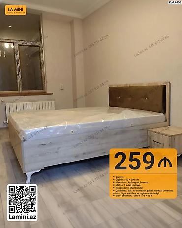 Ev və bağ: Məhsul: Çarpayı dəsti - Ölçü: 160 × 200 sm - Mexanizm: Açıqlayan — 1