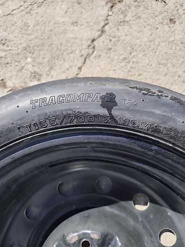 tir: Колеса в сборе 155 / 70 / R 17, Всесезонная, Б/у, Запаска, Легковые, Железные — 3