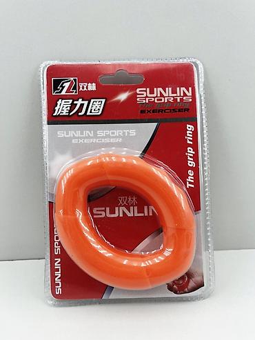 hand grip: №: 1357 Məhsulun adı: Bilək espanderi Sunlin Exerciser, rezin, narıncı — 1
