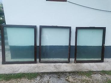 Kuća i bašta: Drvena prozorska krila sa vakum staklom – 3 kom - Materijal okvira — 1