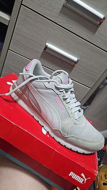 babet ayaqqabı: Puma, Ölçü: 38, rəng - Boz, İşlənmiş — 1
