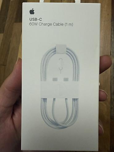 Məhsul: Apple USB‑C şarj aksesuarları dəsti - USB‑C 60W Charge Cable