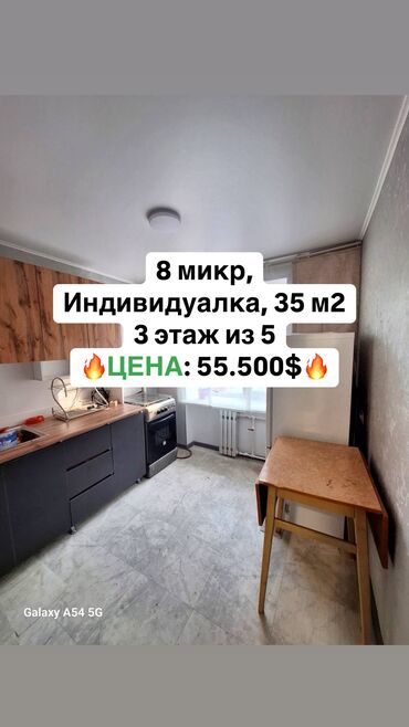 Продажа квартир: 1 комната, 35 м², Индивидуалка, 3 этаж, Евроремонт