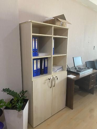 kitab şkafı: Ofis üçün çoxfunksiyalı sənəd şkafı - Material: laminat/MDF əsaslı — 1